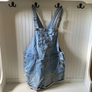 Jean Shorts Overalls-Old Navy XL